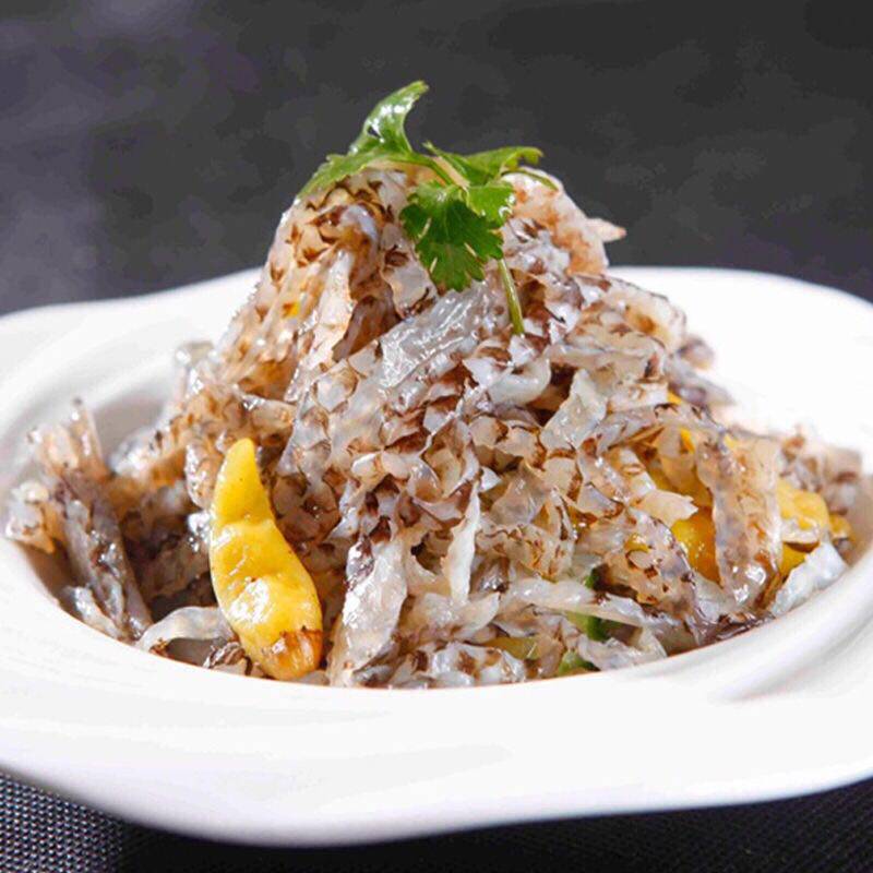 泡椒香辣菜丝凉菜10袋160克冷冻凉拌鱼皮海底即食鱼零食