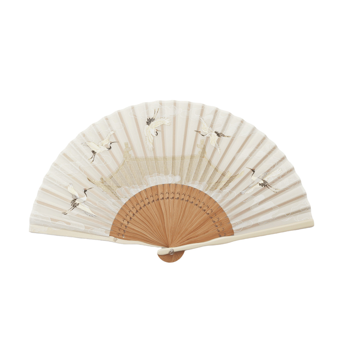 fan配饰伴手江南真丝扇子搭配古装汉服风度扇子