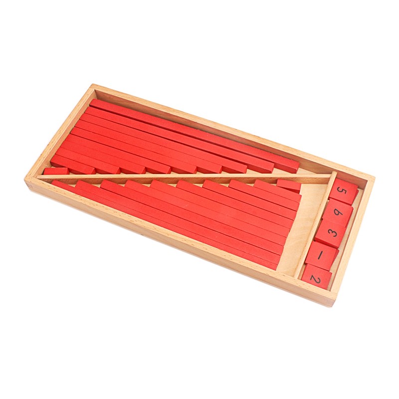 蒙氏教具木制小数棒长儿童早教益智玩具3-6岁幼儿早教教具
