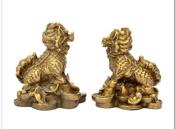 麒麟摆件吉祥物开光风水仿纯铜送子求子麒麟化煞辟邪装饰品工艺品