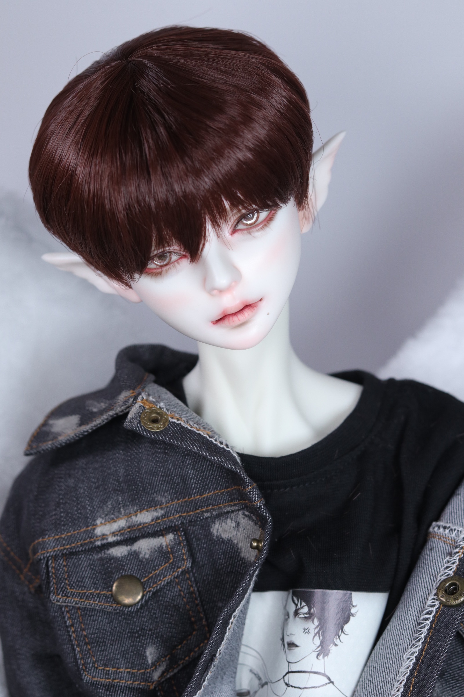 edenbjd头发假毛日常男娃sd6分造物4分bjd娃娃