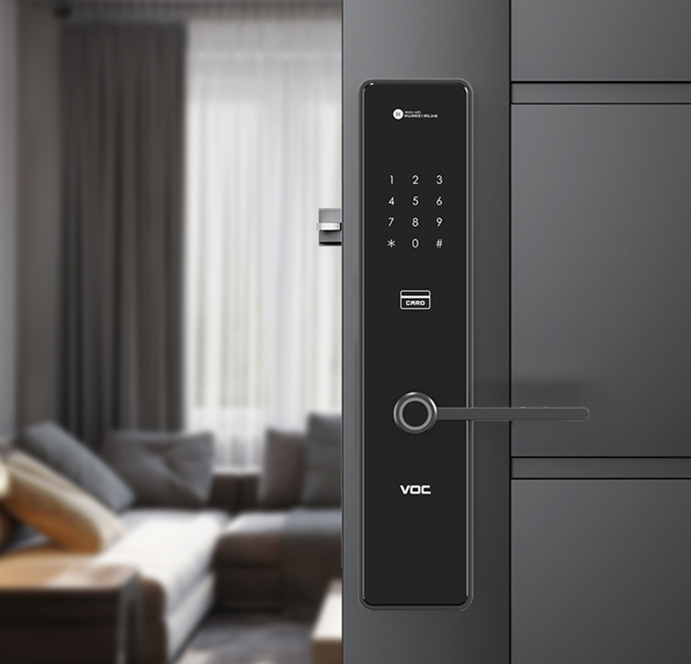 智能voc指纹密码家用防盗防盗门门锁电子华为智能门锁