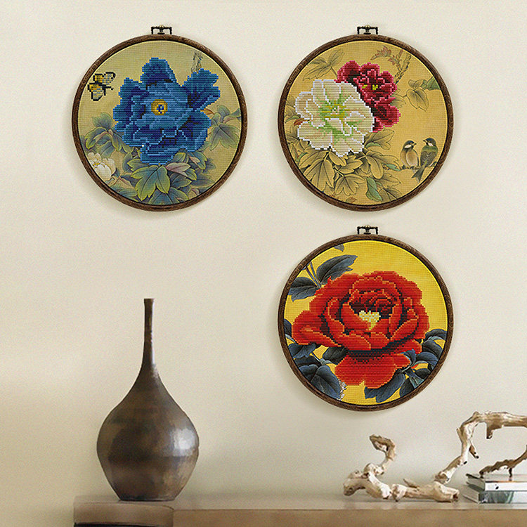 手工diy制作十字绣材料包新款5d彩印花初学刺绣书房客厅文艺挂画