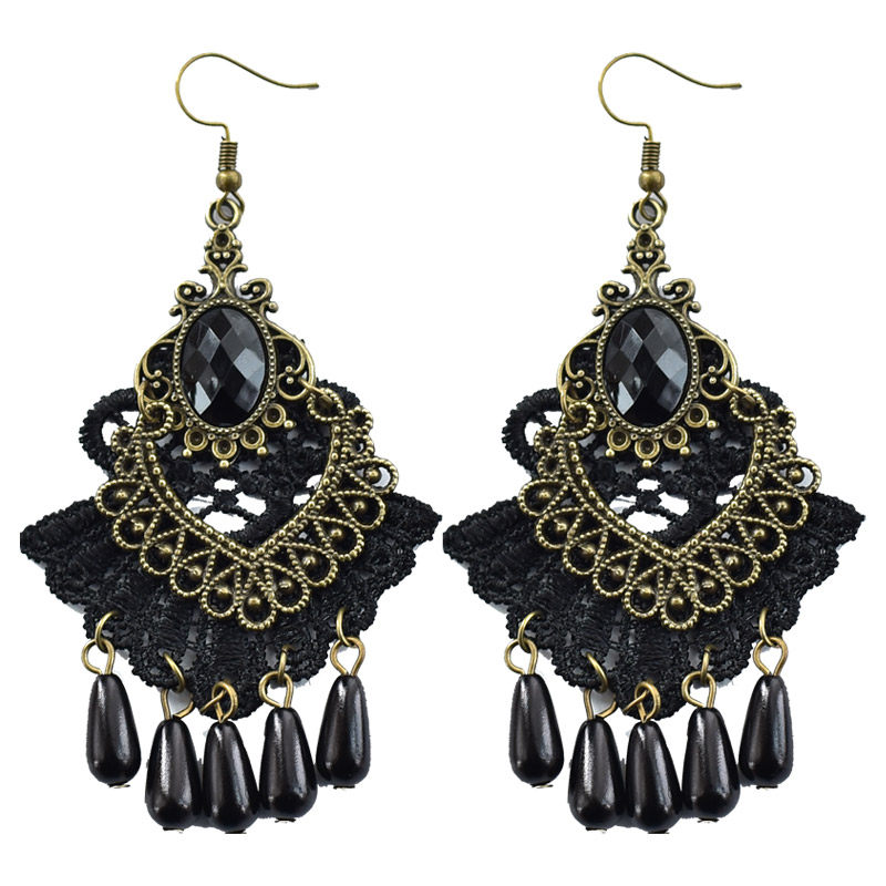 复古宫廷暗黑洛丽塔lolita耳坠少女耳环哥特式goth耳环