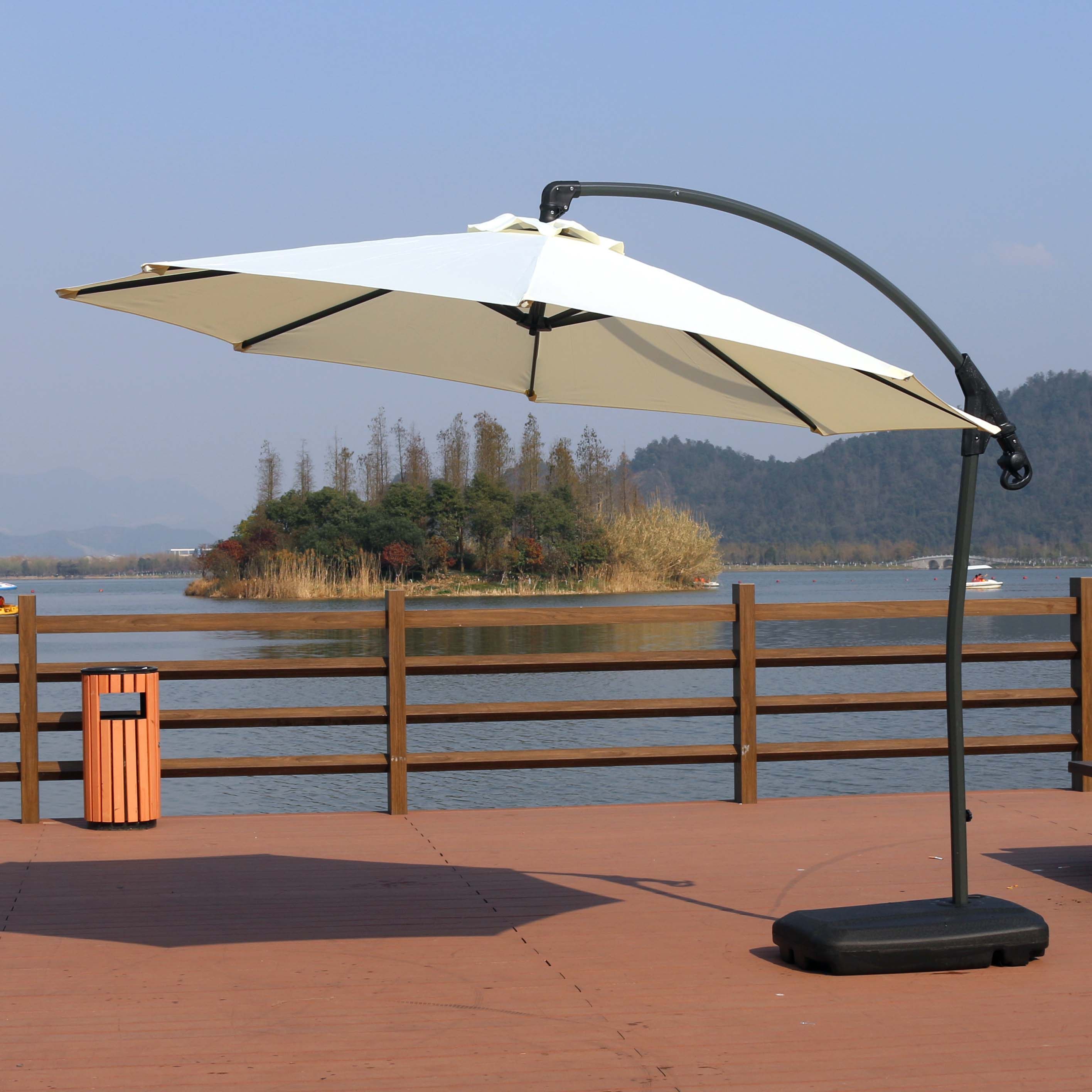 奥维堡户外遮阳伞底座注水灌沙底座香蕉伞扳手伞水箱大太阳伞底座