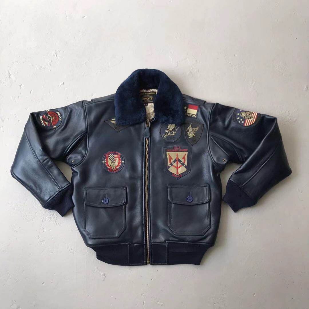 夹克美式军旅经典多标刺绣g1海军飞行航母夹克