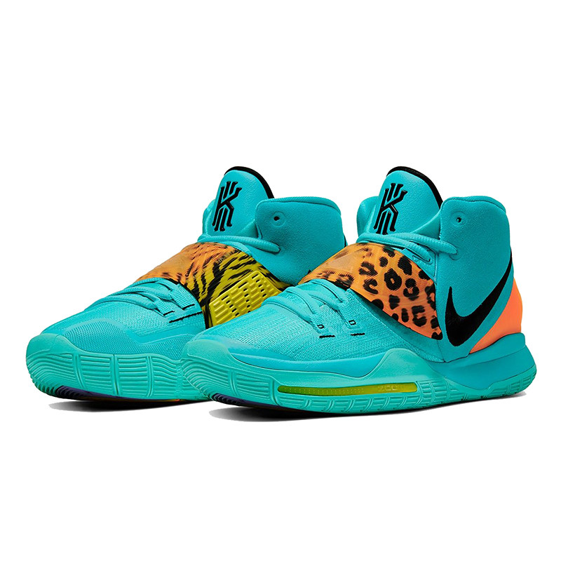 nike kyrie 6 欧文6 湖水蓝白豹纹动物园 bq4630-bq5599-300-003