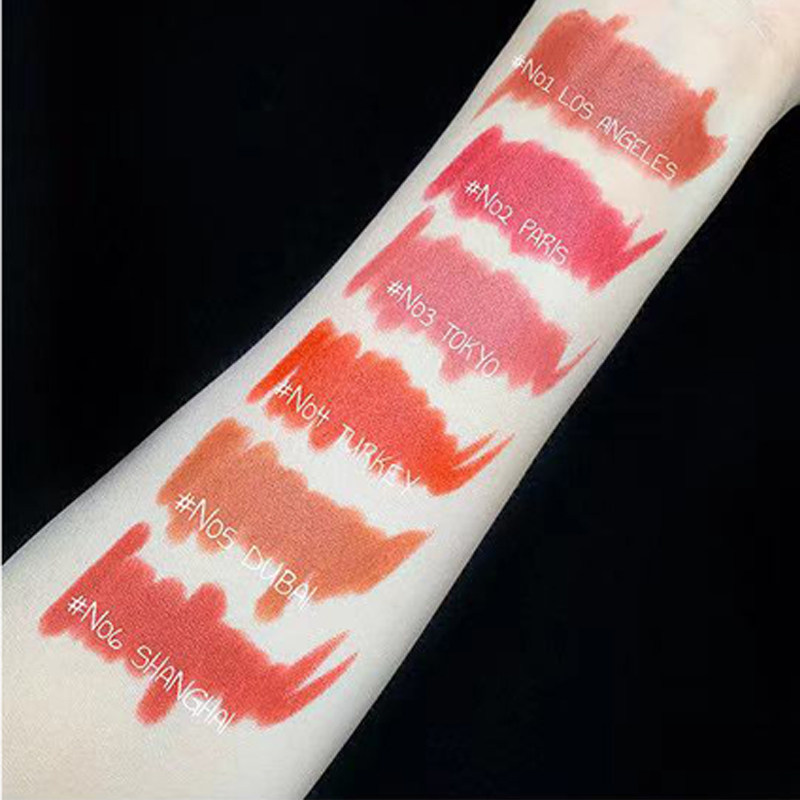 flortte花洛莉亚唇膏笔口红哑光雾面持久顺滑唇线笔吃土色辣椒色 - 阿