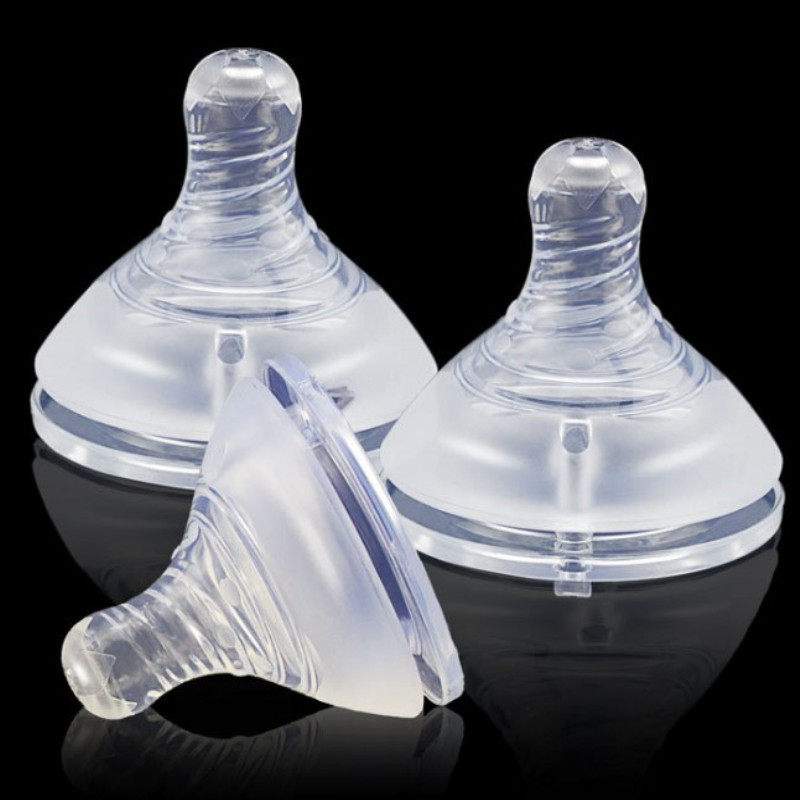 奶嘴7支装婴儿奶瓶配件母乳实感宽口口径标口奶嘴