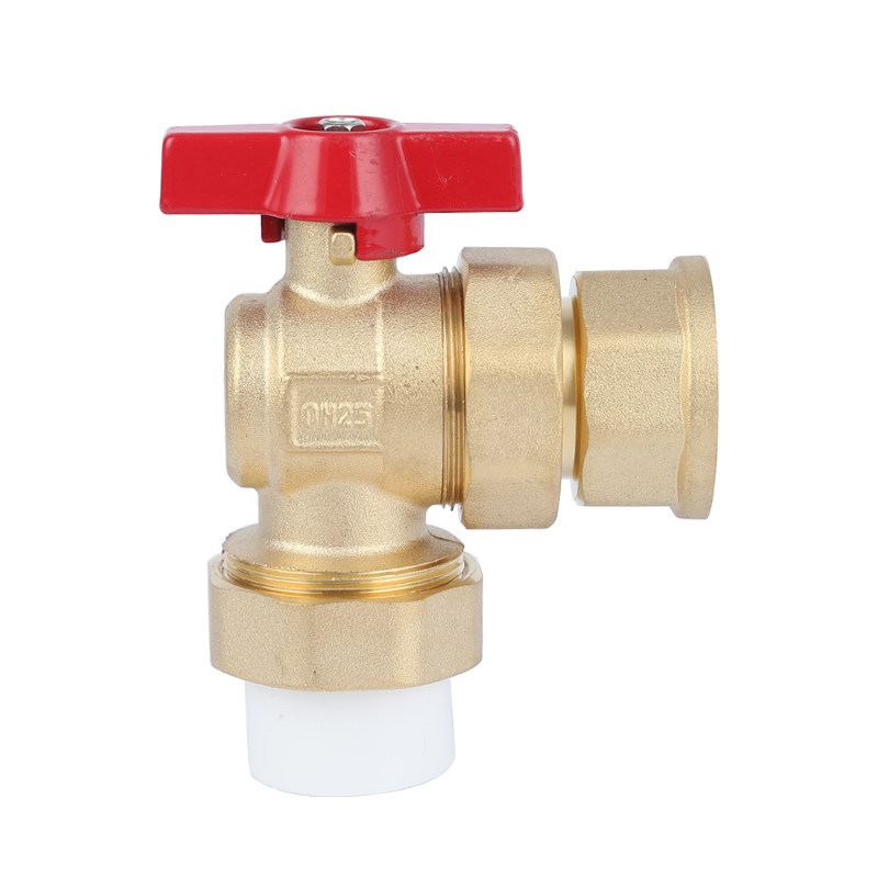 ppr地暖总阀水器角阀门回水控制角式球阀厂家地暖阀门