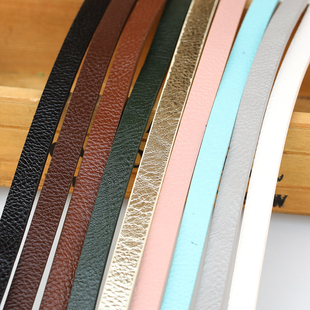 1公分宽多色皮条s58 pu绳子压条 diy头饰皮绳 diy饰品配件材料
