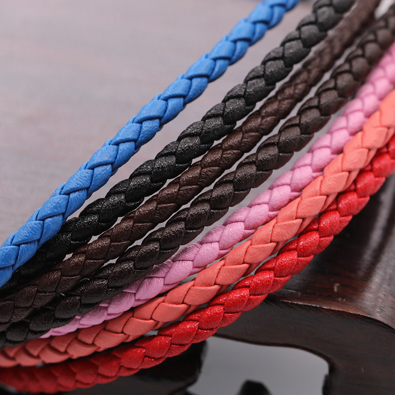 diy手工高级皮绳毫米粗包编织牛皮绳子手链绳