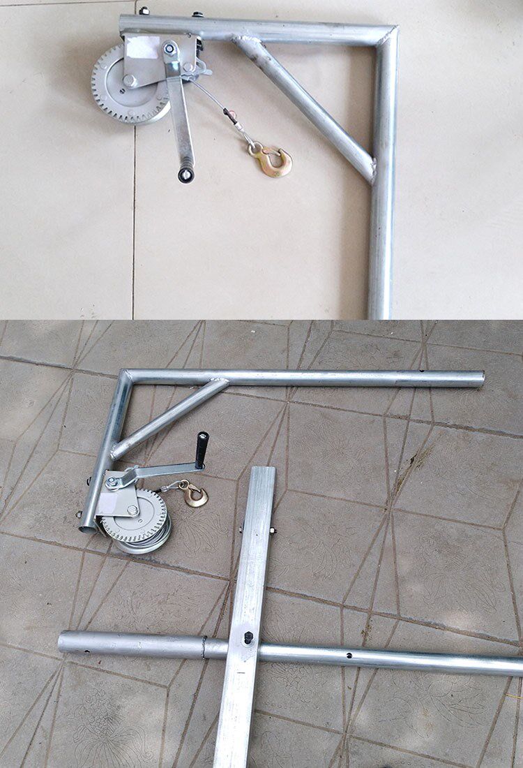 空调安装吊架外机专用吊装工具 通用空调外机安装手摇自锁升降机