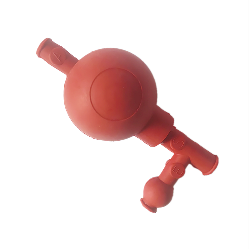 定量吸球洗耳球三向橡胶吸球双连球移液管吸球化学实验室二连球单