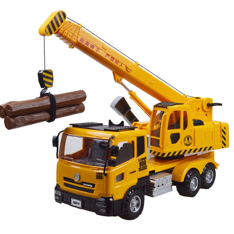 吊车玩具起重机工程车儿童宝宝男孩吊机汽车模型36岁惯性