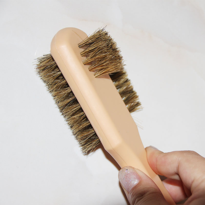 洗鞋鬃毛鞋刷软毛不伤多功能刷子纯猪毛鞋油家用衣物刷