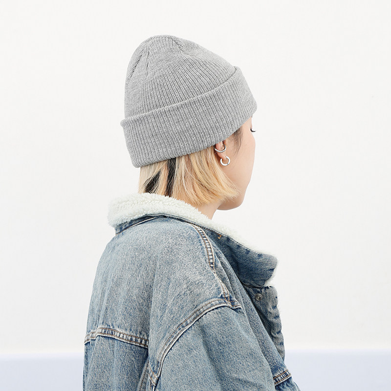 beamlife毛线男女秋冬季字母刺绣简约街头嘻哈帽子帽子