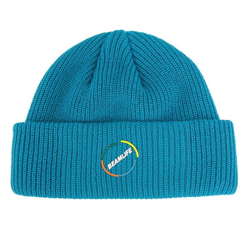 beamlife20a原创国潮毛线男女欧美街头撞色黑色日系帽子