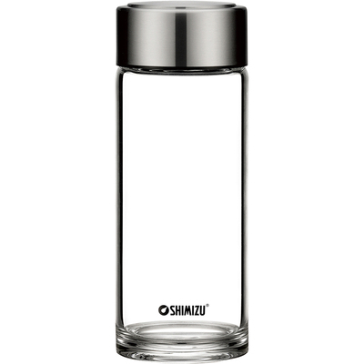 shimizu清水单层女士透明办公水杯大容量便携随身玻璃杯 原价159元