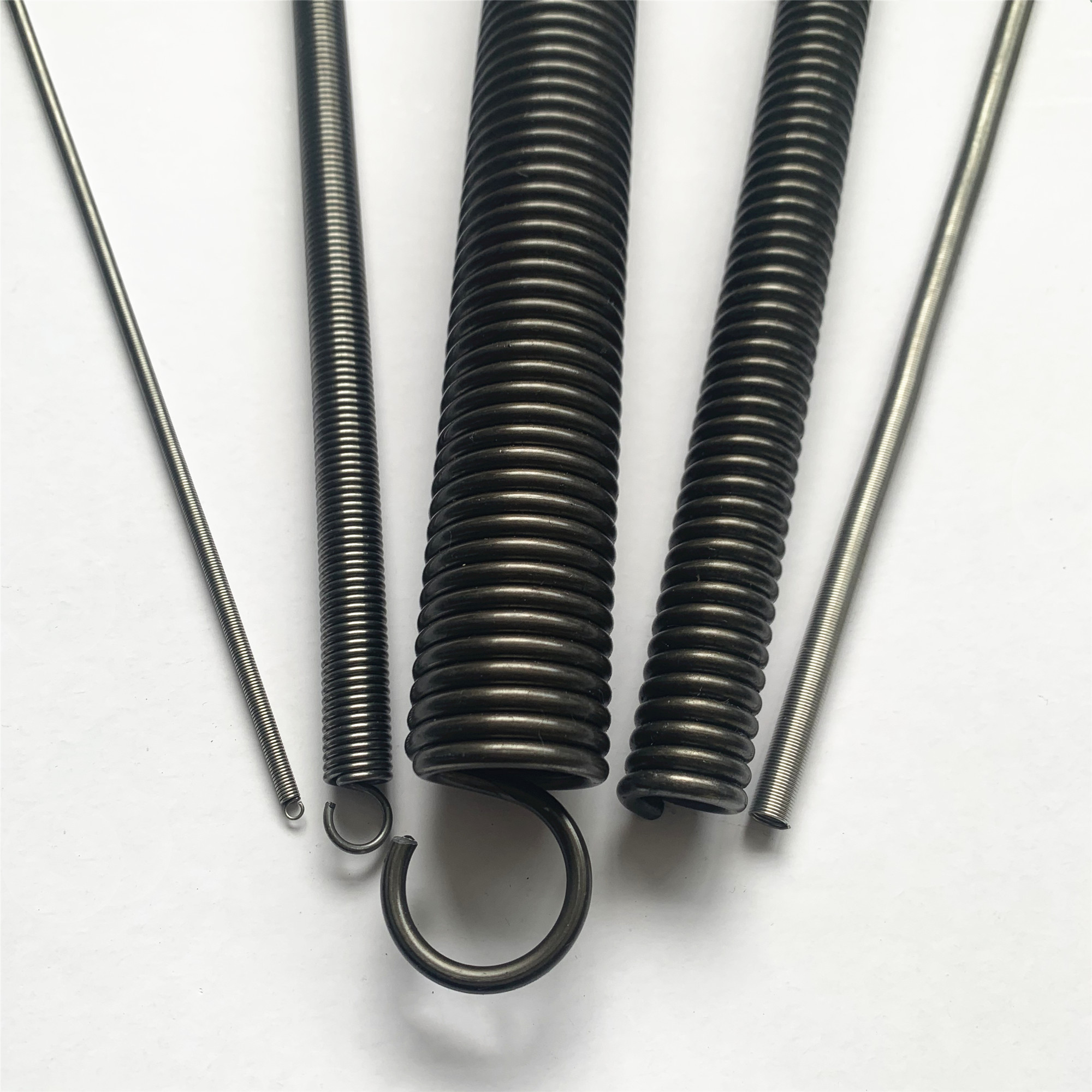 拉簧不锈钢弹簧钢1米长条大小强力带钩细软护套弹簧