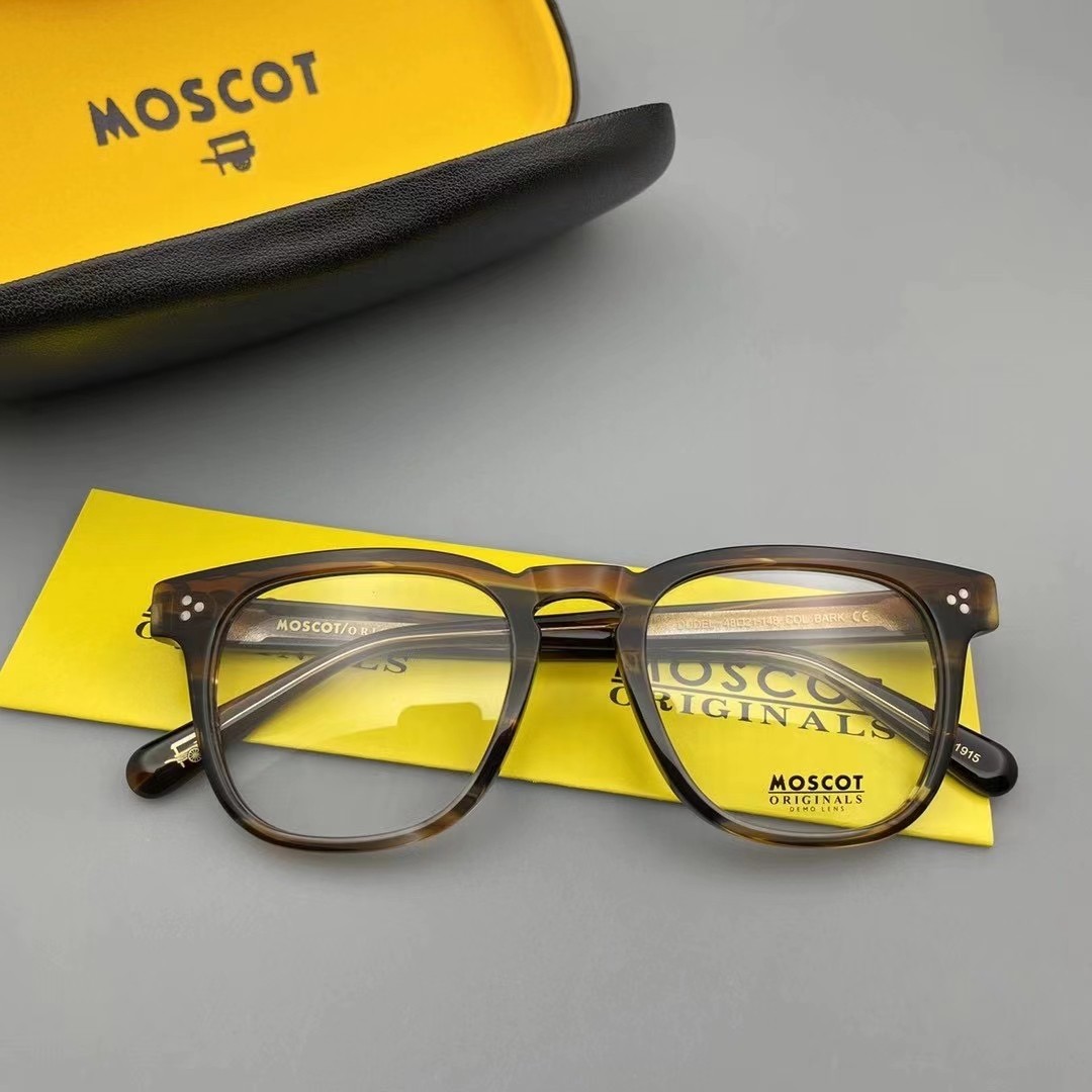 moscot方形高度数可配粗框镜框近视眼个性文艺玛士眼镜架