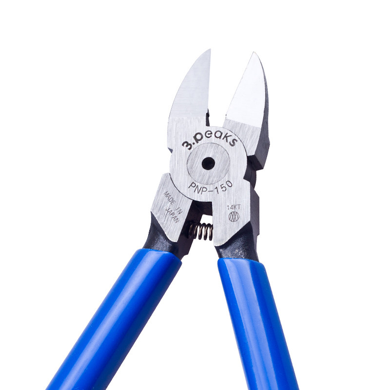 日本三山3peaks进口塑料水口剪钳pnp125190gs斜嘴水口钳