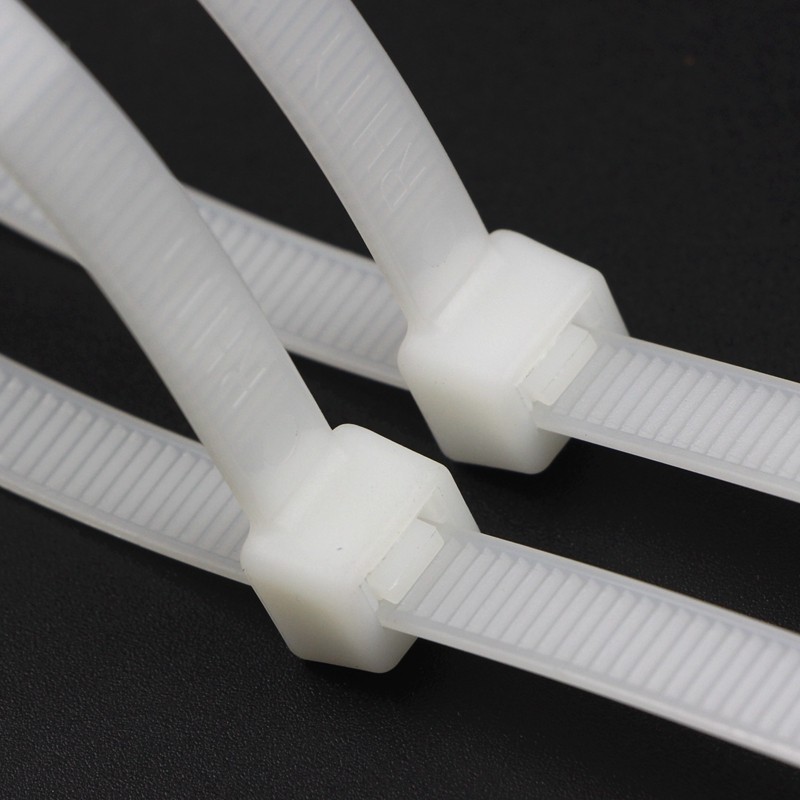 8*300mm塑料国标尼龙扎带300长电线广告布捆绑束线带固定加强卡扣