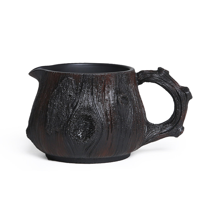 此时此刻建水紫陶公道陶瓷茶海茶器茶杯手工仿生茶海