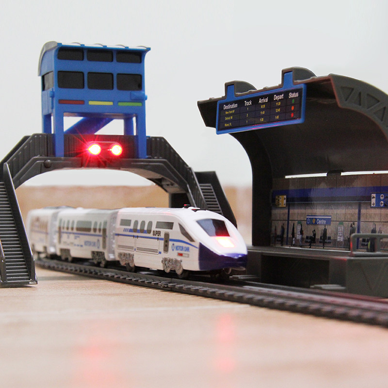 儿童小火车玩具轨道高铁动车汽车3岁男孩益智电动