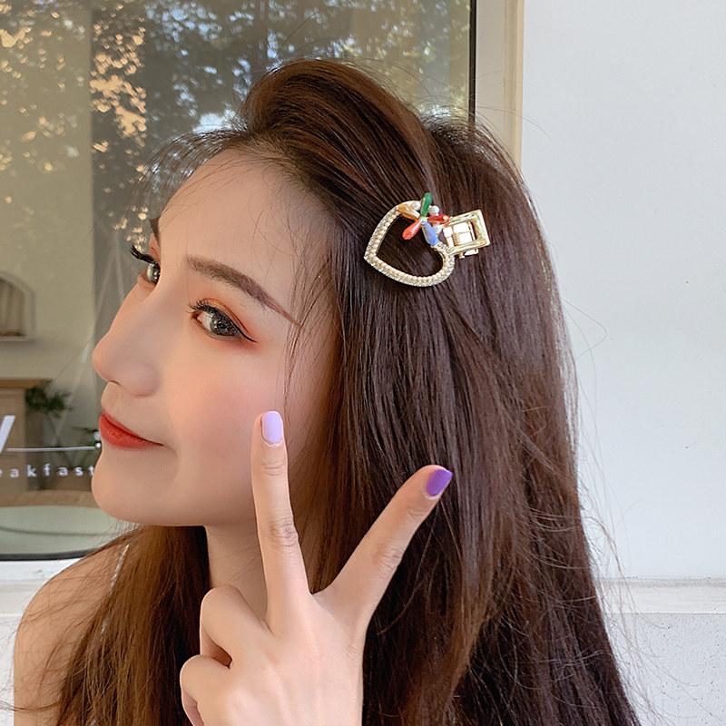 泫雅风发夹彩色韩国东大门边夹糖果色清新简约刘海夹少女发饰顶夹