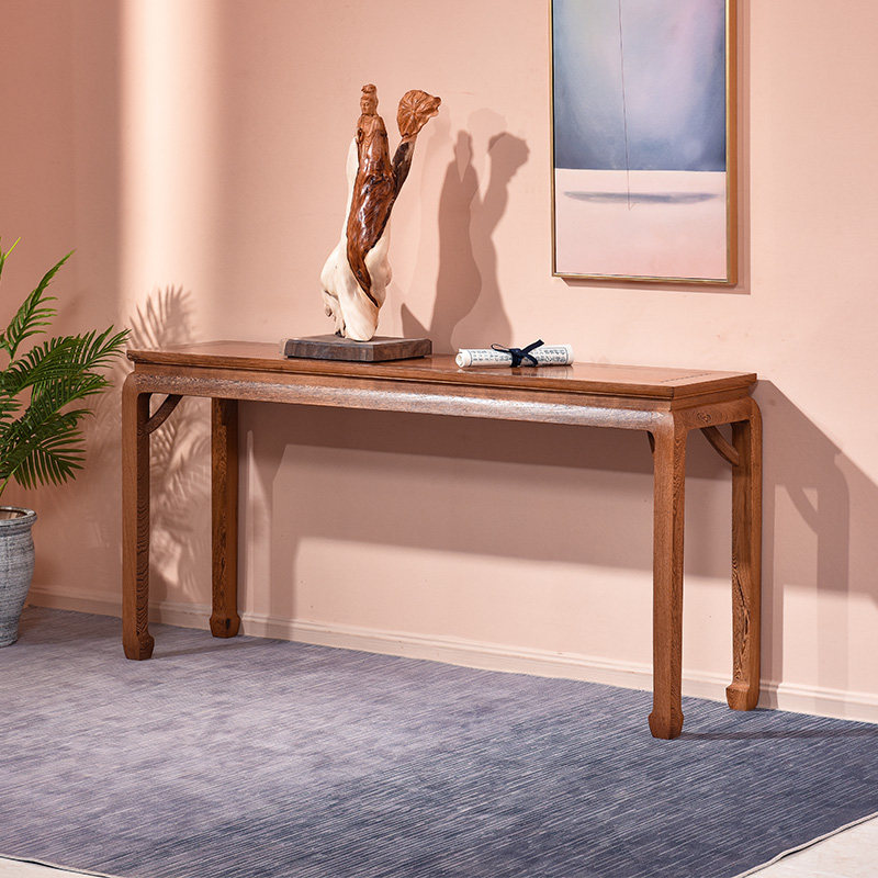 鸡翅木条案中式香案实木供台玄关中堂红木供桌条案