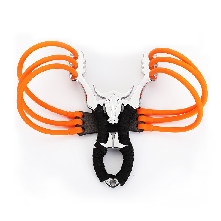 高精度弹弓牛头把手飞箭玩具皮筋枪卡球枪式打飞镖