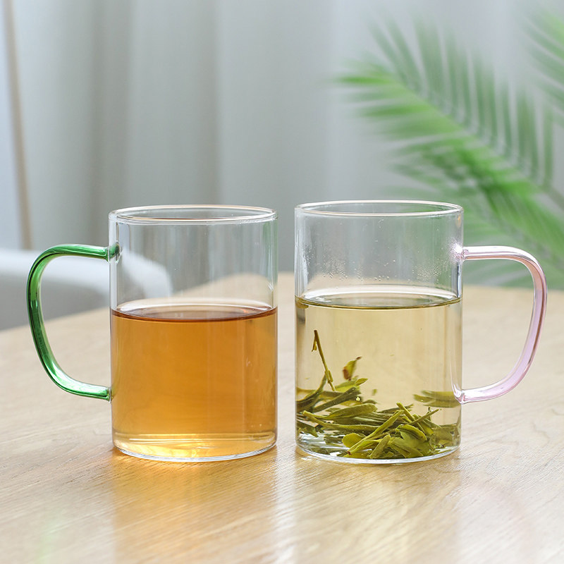 馨玉坊大容量玻璃杯办公室绿茶水杯功夫功夫茶茶具泡茶玻璃杯