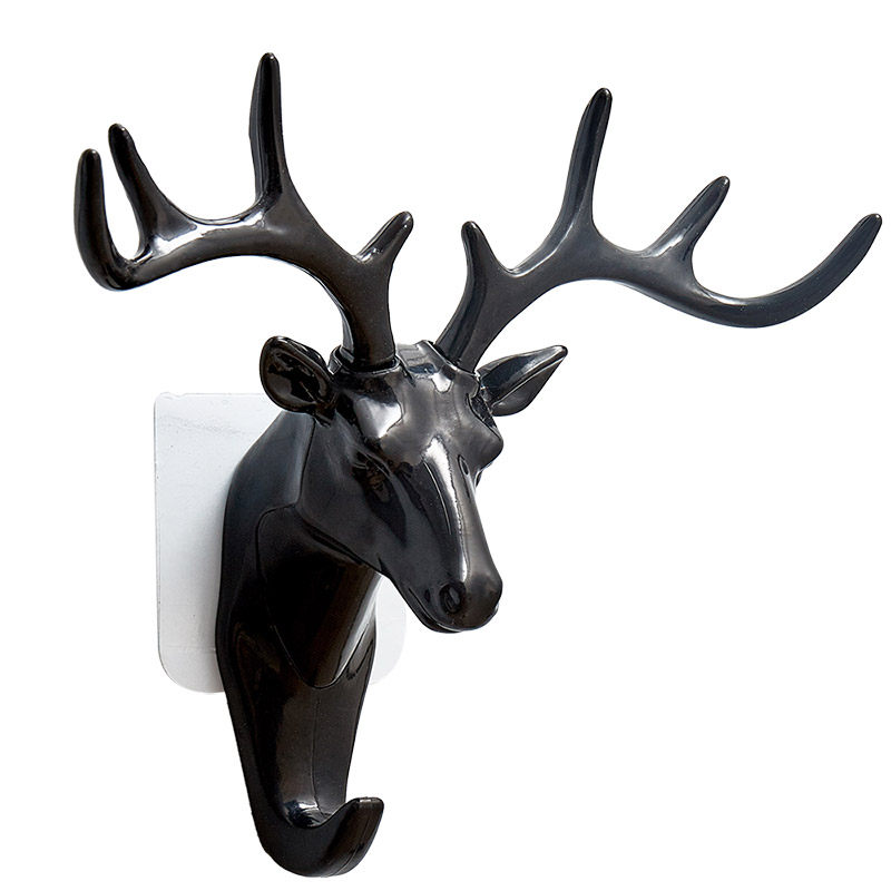 北欧ins风鹿角挂钩墙上装饰现代创意餐厅房间电视背景墙面装饰品