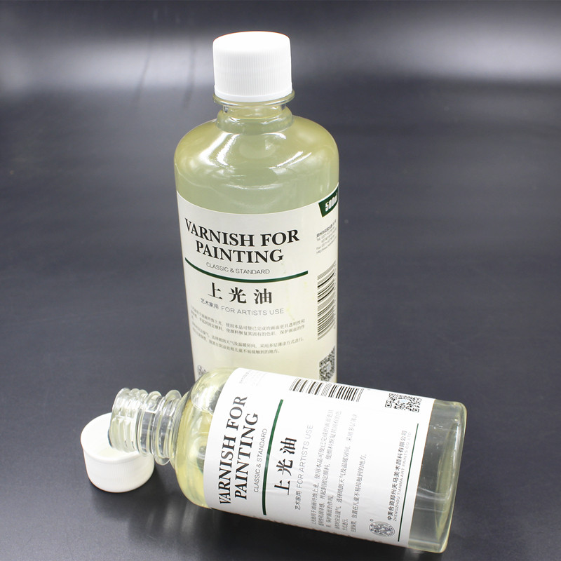 海特油画颜料媒介无味松节油调色光油500ml120ml油画颜料