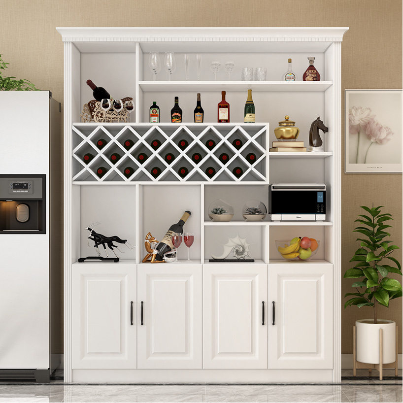 欧式怡非客厅酒柜餐边柜储物柜餐厅多功能收纳展示柜酒柜