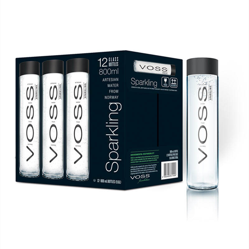 矿泉水每日特价voss800ml12瓶整箱高端进口口水饮用水
