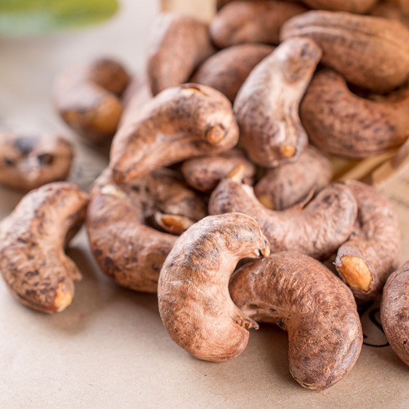 腰果新货烘焙干果果仁原味坚果炭烧连500g罐装腰果