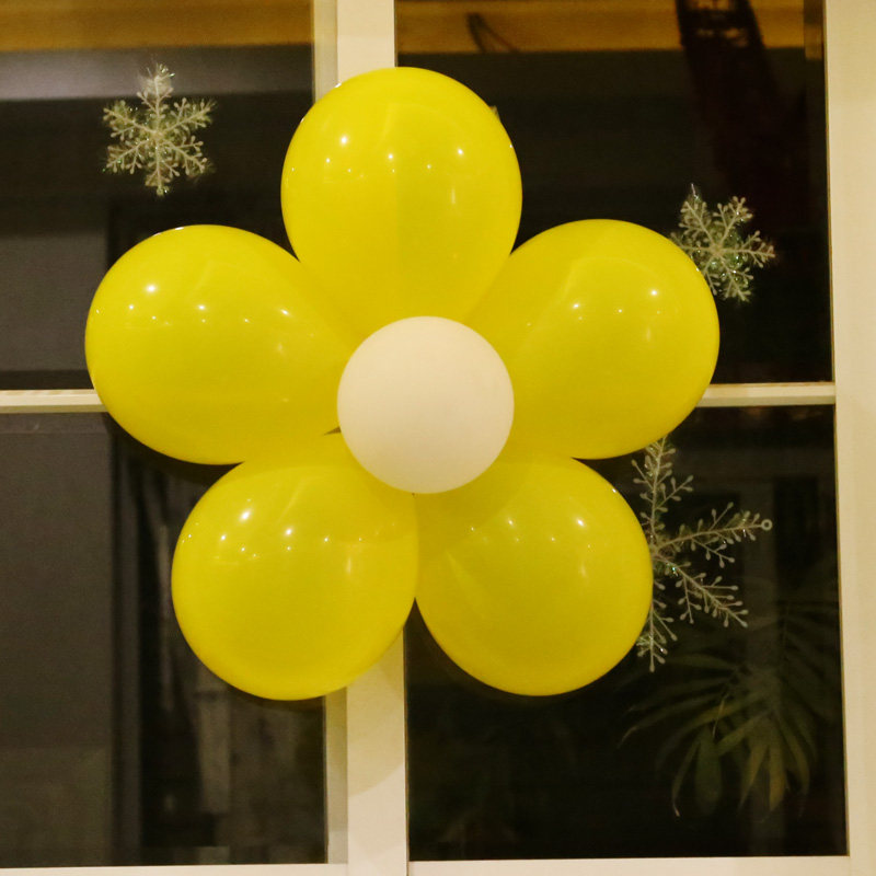 五瓣花装饰气球装饰品教室学校店面活动场景布置结婚庆婚礼梅花型