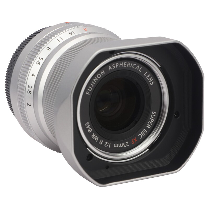 号歌金属遮光罩富士xf 35mm f2镜头专用遮光罩 银色 - 爱购网