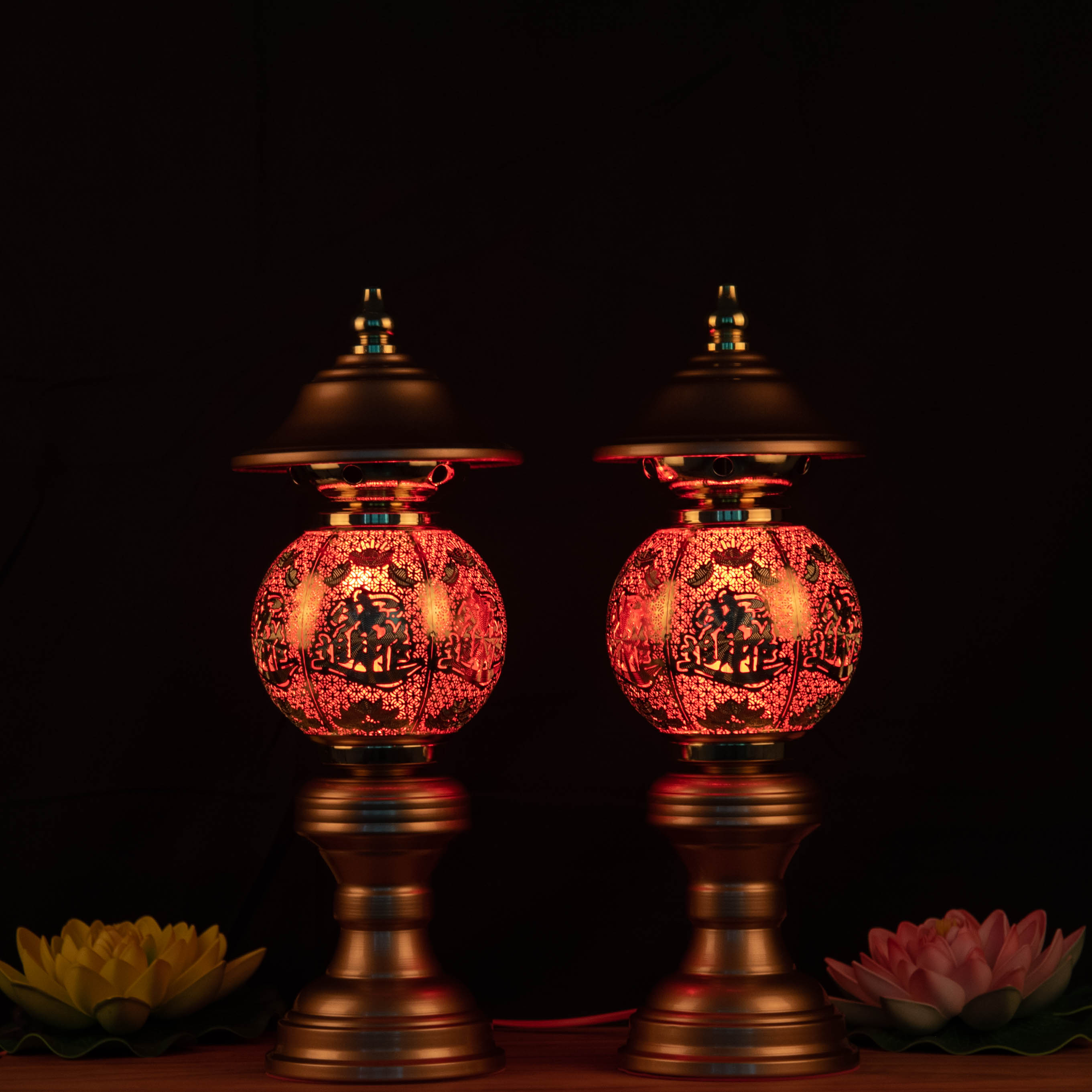 家用led长明灯供佛莲花花灯供灯佛前财神神灯荷花灯