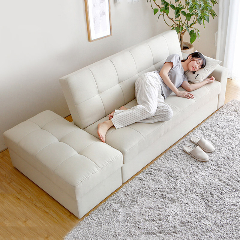 现代简约省空间可折叠沙发床 客厅双人小户型两用多功能三人1.8米