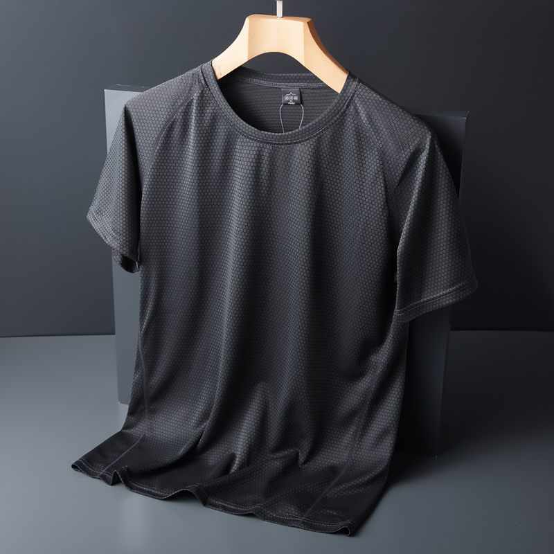 速干衣男短袖大码吸汗冰丝透气宽松服快干衣运动半袖户外t恤女夏
