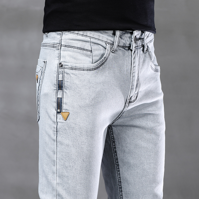 牛仔裤男秋冬季新款修身小脚高端男士休闲韩版潮流百搭潮牌长裤子