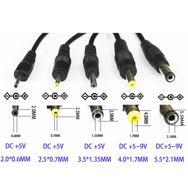圆孔充电电线台灯风扇平板dc5v圆头usbdc35mm连接线