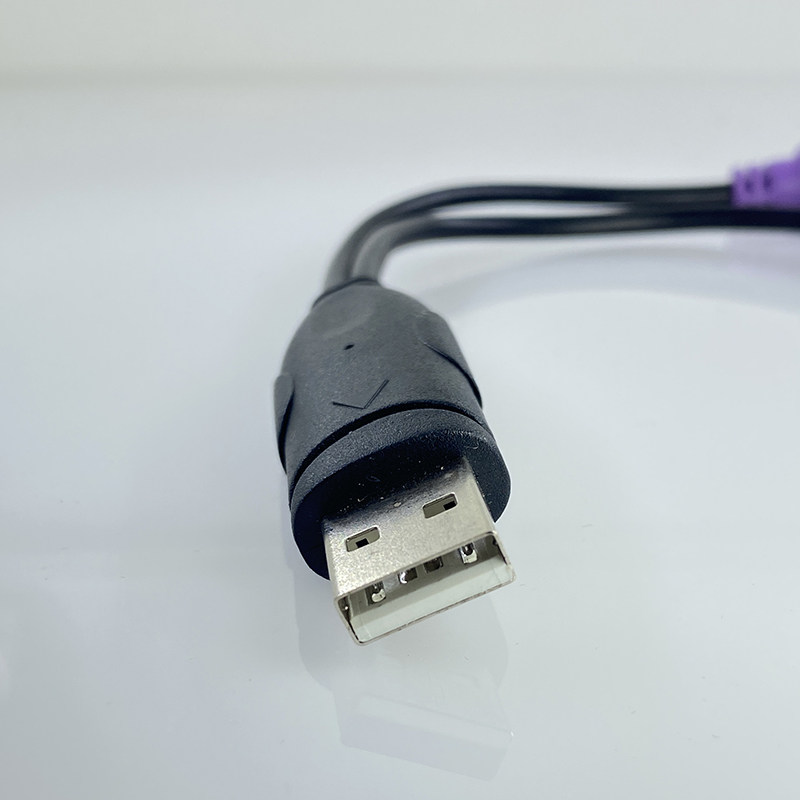 ps2ps接口usb母转圆口圆电脑键盘鼠标转接头连接线