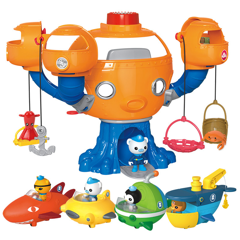 海底小纵队舰艇章鱼玩偶公仔全套儿童益智男孩女孩玩具过家家玩具