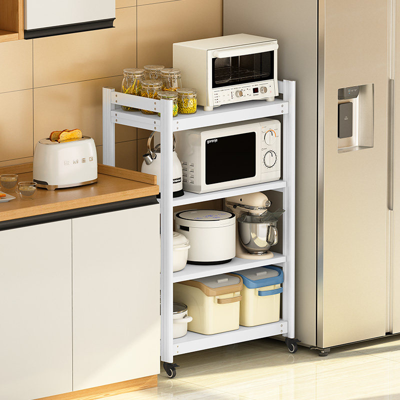 太空厨房消毒柜置物架落地式多层微波炉电饭锅家用电器四层厨房置物架