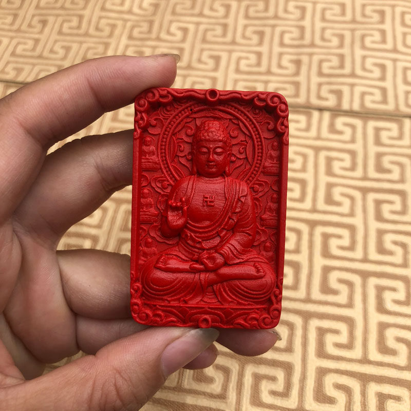 开光台湾朱砂大日如来佛吊坠转运护身男女项链其它首饰