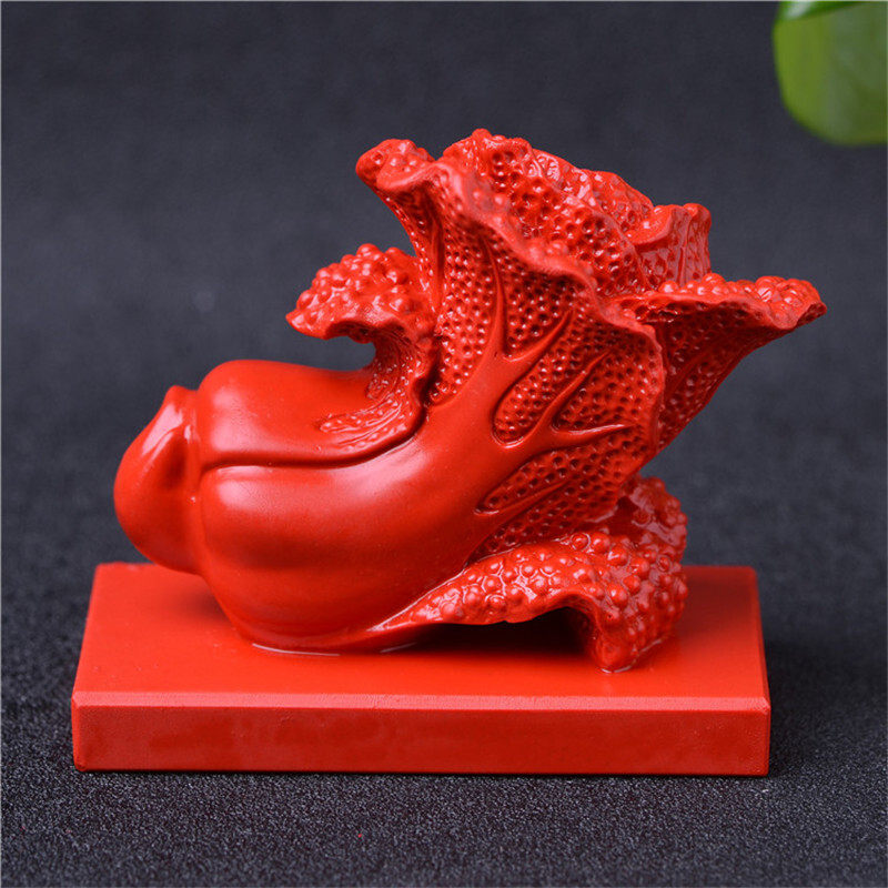 摆件台湾原色朱砂百菜转运镇店铺住宅大白菜风水摆件